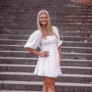 Hello Molly White Mini Dress